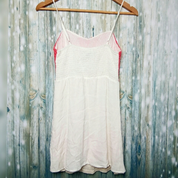 Flying tomato spaghetti strap dress small white & pink - Picture 2 of 6